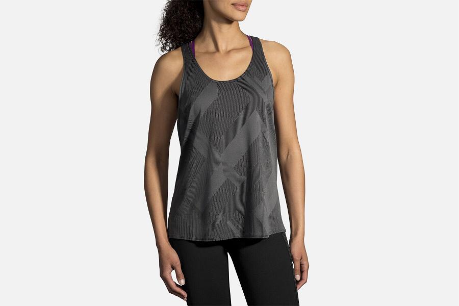 Brooks Array Women Apparel & Running Tank Black KWU352978